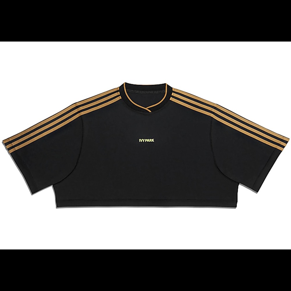 Adidas Ivy Park 3 Stripes Crop Tee size small
